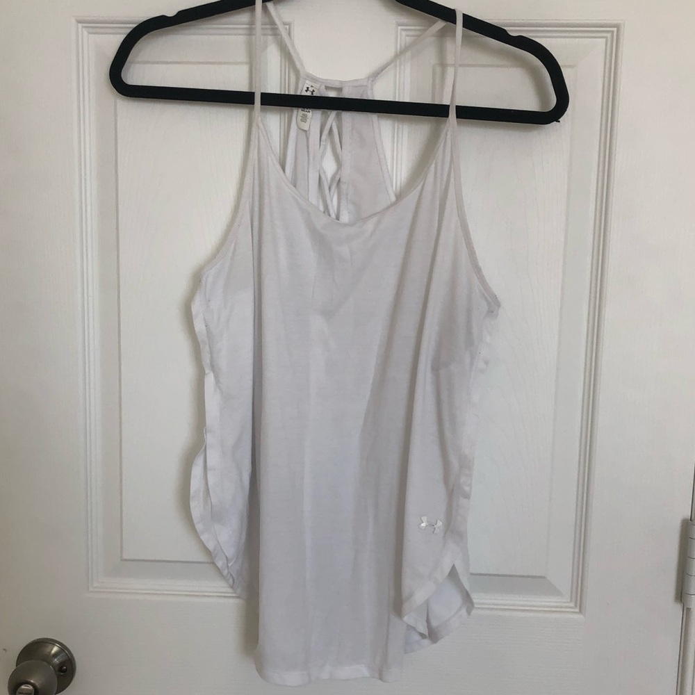 Under Armour white tank